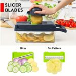 18-in-1 Multifunction Vegetable Chopper & Mandoline Slicer with Storage Container - Image 11