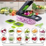 18-in-1 Multifunction Vegetable Chopper & Mandoline Slicer with Storage Container - Image 5
