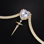 1pc Golden Cross Heart Rhinestone Bra Chain – Women's Western Nightclub Body Chain - Image 6