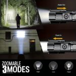 2-Pack High-Power Zoom Flashlights – Portable Mini Retractable LED Flashlights with Adjustable Focus for Camping & Outdoor Use - Image 10