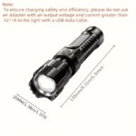 2-Pack High-Power Zoom Flashlights – Portable Mini Retractable LED Flashlights with Adjustable Focus for Camping & Outdoor Use - Image 5
