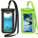 2-Pack Universal Waterproof Phone Pouch with Lanyards - Image 3