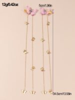 2-Piece Butterfly Tassel Hair Clips – Long Chain Butterfly Hair Accessories - Image 7