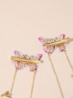 2-Piece Butterfly Tassel Hair Clips – Long Chain Butterfly Hair Accessories - Image 8