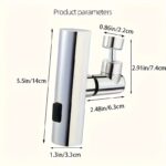 360° Rotating Kitchen Faucet Aerator with 3 Water Flow Modes - Image 11