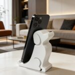 3D Printed Cute Dog Phone Holder – Creative Desk Stand