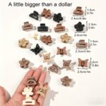 40-Piece Mini Matte Hair Claw Clip Set - Image 5