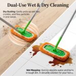 4pcs Washable Microfiber Mop Pads – Reusable Replacement Mop Cloth with Elastic Fixing Strap - Image 15
