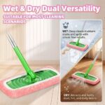 4pcs Washable Microfiber Mop Pads – Reusable Replacement Mop Cloth with Elastic Fixing Strap - Image 16