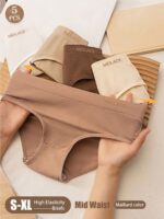 5-Pack Women's Seamless Panties – Mid-Rise Butt-Lifting Tummy Control Underwear - Image 6
