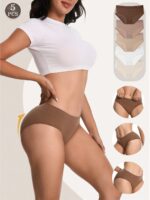 5-Pack Women's Seamless Panties – Mid-Rise Butt-Lifting Tummy Control Underwear - Image 7
