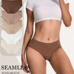 5-Pack Women's Seamless Panties – Mid-Rise Butt-Lifting Tummy Control Underwear