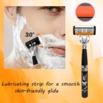 6-Layer Manual Safety Razor with 6 Precision Stainless Steel Blades – Reusable Face & Body Hair Removal Shaver for Men & Women - Image 9