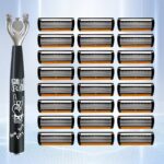 6-Layer Manual Safety Razor with 6 Precision Stainless Steel Blades – Reusable Face & Body Hair Removal Shaver for Men & Women - Image 3