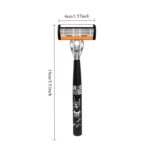 6-Layer Manual Safety Razor with 6 Precision Stainless Steel Blades – Reusable Face & Body Hair Removal Shaver for Men & Women - Image 7