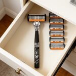 6-Layer Manual Safety Razor with 6 Precision Stainless Steel Blades – Reusable Face & Body Hair Removal Shaver for Men & Women - Image 8