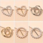 6-Piece Rhinestone & Pearl Clothing Buckle Set – Decorative Shirt & Dress Clips - Image 7
