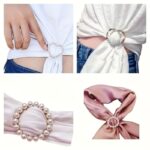 6-Piece Rhinestone & Pearl Clothing Buckle Set – Decorative Shirt & Dress Clips - Image 4
