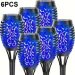6-Piece Solar-Powered Outdoor Garden Landscape Lights – Lawn & Yard Stake Lights