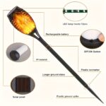 6-Piece Solar-Powered Outdoor Garden Landscape Lights – Lawn & Yard Stake Lights - Image 4