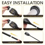 6-Piece Solar-Powered Outdoor Garden Landscape Lights – Lawn & Yard Stake Lights - Image 6