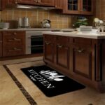 Black Tableware Kitchen Floor Mat - Image 5
