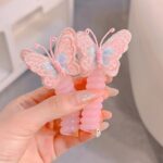 Butterfly Spiral Hair Ties – 2-Piece Elastic Ponytail Holders - Image 5