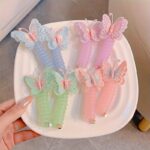 Butterfly Spiral Hair Ties – 2-Piece Elastic Ponytail Holders - Image 7