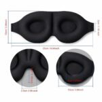 Contoured Eye Cover – Zero Pressure 3D Sleep Mask with Adjustable Strap - Image 5