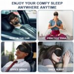 Contoured Eye Cover – Zero Pressure 3D Sleep Mask with Adjustable Strap - Image 7