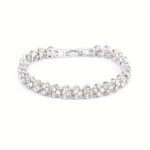 Crystal Chain Bracelet – Silver - Image 3