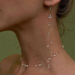 Dewdrop Crystal Necklace & Earrings Set – Elegant 3-Piece Jewelry Set