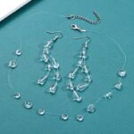 Dewdrop Crystal Necklace & Earrings Set – Elegant 3-Piece Jewelry Set - Image 4