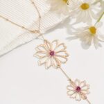 Elegant Flower Body Chain – Gold-Tone Floral Waist & Back Chain Jewelry - Image 6