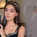 Elegant Peacock Tail Flower Headband – Rhinestone Floral Scarf Hair Accessory - Image 3