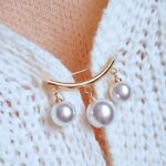 Elegant Pearl Safety Pin Brooch – Gold-Tone Decorative Collar & Dress Pin - Image 4
