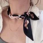 Floral Pearl Headband – Versatile Ribbon Hair & Fashion Accessory