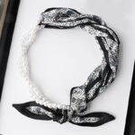 Floral Pearl Headband – Versatile Ribbon Hair & Fashion Accessory - Image 6