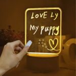 Heart LED Message Board Night Light with Erasable Pen - Image 5