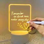 Heart LED Message Board Night Light with Erasable Pen - Image 7