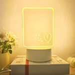 Heart LED Message Board Night Light with Erasable Pen - Image 8