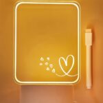 Heart LED Message Board Night Light with Erasable Pen - Image 11