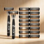 Hip-Hop Style Manual Razor for Men – Reusable Shaving Tool with 12 Replacement Cartridges - Image 4