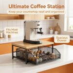 Kitchen Counter Storage Rack with Pull-Out Drawer - Image 13