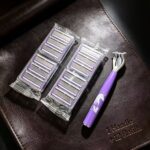 Ladies' Deluxe 6-Blade Razor – Hypoallergenic Stainless Steel Shaver with 1 Handle & 12 Replacement Blades