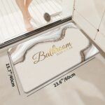 Luxurious Marble Pattern Bathroom Door Mat - Image 4