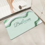 Luxurious Marble Pattern Bathroom Door Mat - Image 5