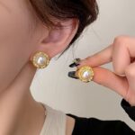 Luxury Elegant Imitation Pearl Earring Set – Moon, Mermaid Tail, Bow & Triangle Fashion Stud Earrings - Image 13