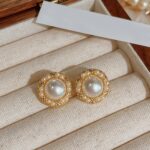Luxury Elegant Imitation Pearl Earring Set – Moon, Mermaid Tail, Bow & Triangle Fashion Stud Earrings - Image 7