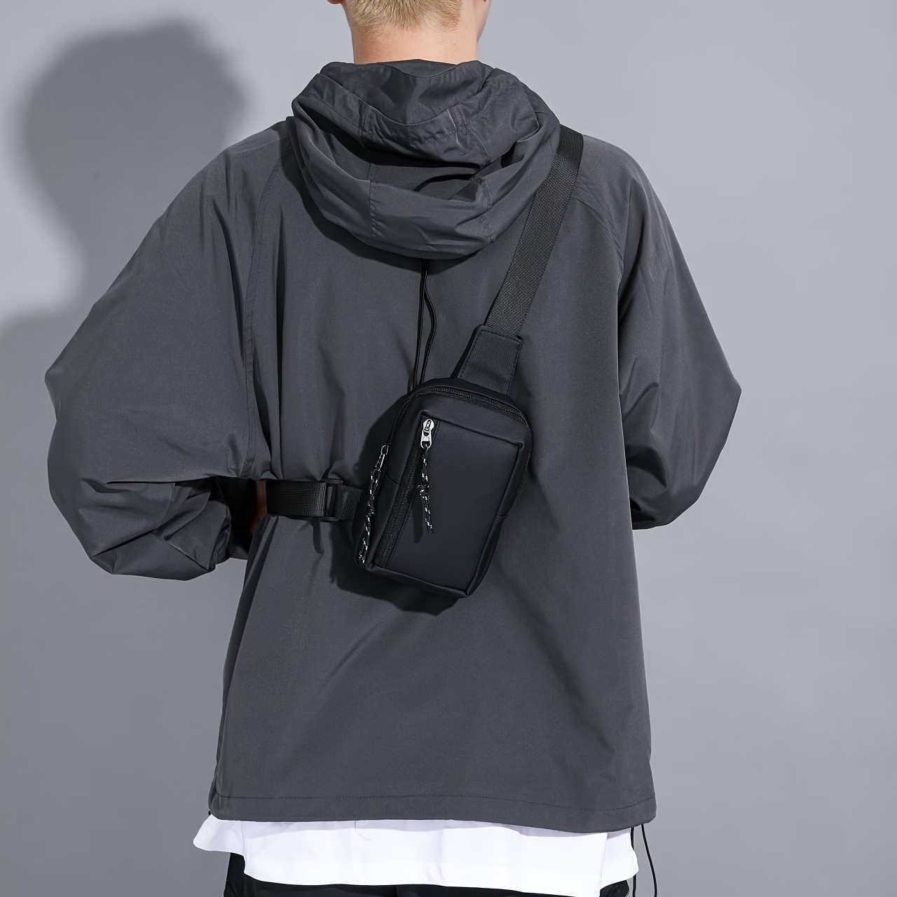Men's Chest Sling Bag Crossbody Phone Pouch (10) Men's Chest Sling Bag / Crossbody Phone Pouch - Image 1